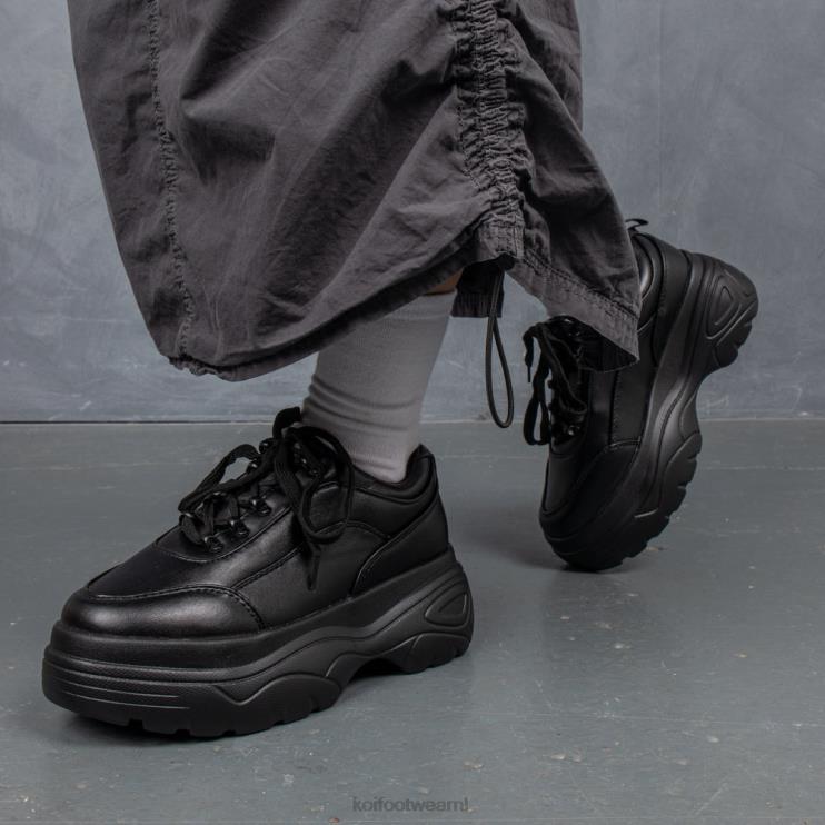 KOI footwear Nederland - zwart vrouwen KOI footwear spitse chunky bubble-trainers 4T600115